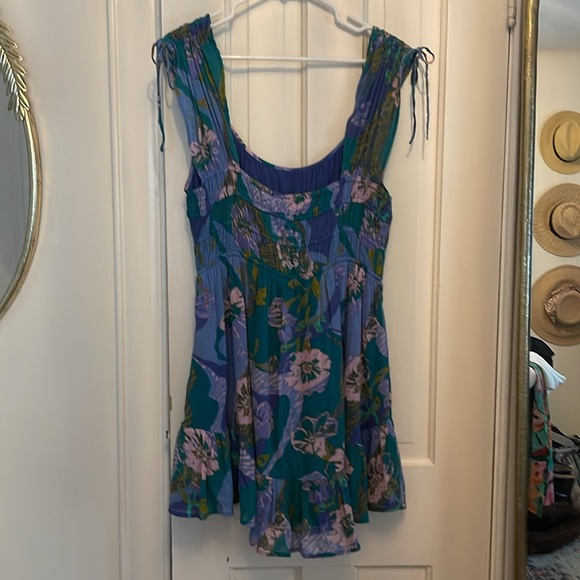 Free People Vernon Mini Dress in River Combo - Picture 9 of 11